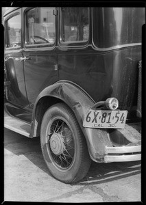 Dodge belonging to 158 South Berendo Street, Los Angeles, CA, 1930