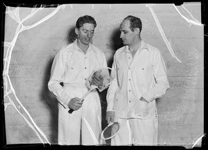 Badminton players, Southern California, 1936