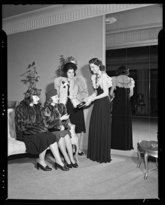 Sorority at Saks store, Southern California, 1940