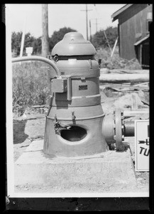 Pump installation, Southern California, 1931