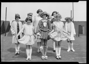 Fashion show models, Los Angeles, CA, 1926