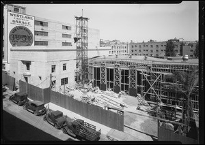 Progress shot of Wilshire Medical Library, Southern California, 1934