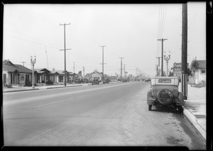 Florence Avenue, before Figueroa and Broadway, Los Angeles, CA, 1932