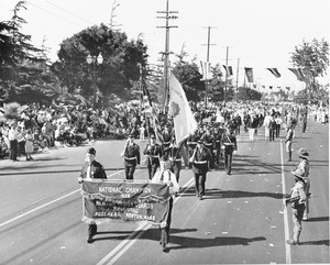 The Rifle Drill Guards from Newton, Massachusetts, in the American Legion Parade