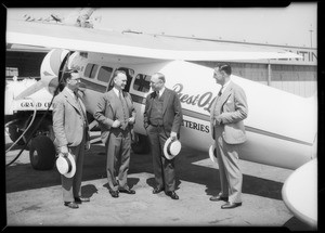 Prest-O-Lite ship and men, Glendale, CA, 1932