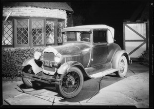 Ford coupe, Southern California, 1934