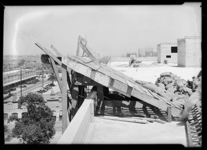 Warehouse elevator shaft, 9th and Alameda, Southern California, 1931