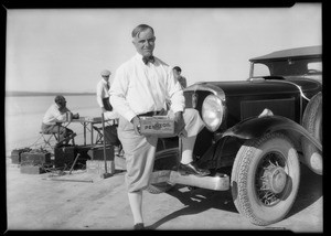 Studebaker racing on Muroc Dry Lake, Southern California, 1931