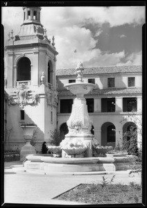 Courtyard of Pasadena City Hall, Pasadena, CA, 1928