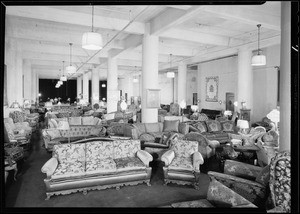 Interior of display room, Southern California, 1930