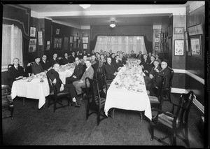 Penn Mutual Life banquet, blue room of Los Angeles Athletic Club, Los Angeles, CA, 1930