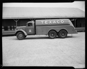 Texaco truck at Wilmington Sales Yard, 1420 Alameda Street, Wilmington, CA