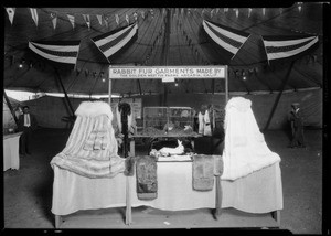 Rabbit booth at Riverside Fair, Southern California, 1926