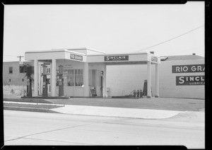 Service stations, Southern California, 1935