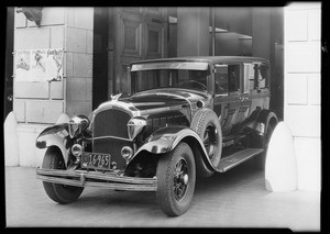 Los Angeles fire chief's Chrysler with Woodlite, Southern California, 1929