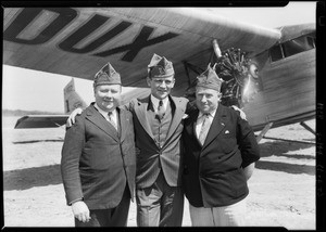 American Legion men leaving for San Diego, Southern California, 1928