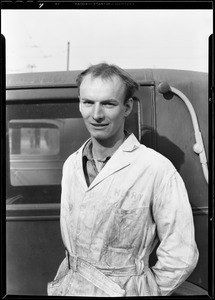 Former students at their work, National Automotive School, Southern California, 1930