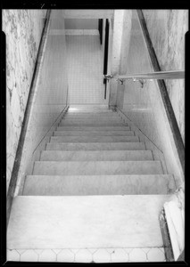 Stairway in California Bank, Mabel Selwyn vs. California Bank, Southern California, 1933