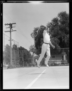 Clay Mahoney in action, Southern California, 1931