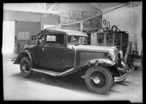 Dodge coupe, Southern California, 1931