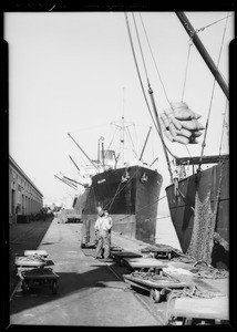 Harbor activity, Southern California, 1935