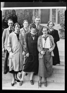 Composite photograph of phone exchange girls, Southern California, 1926