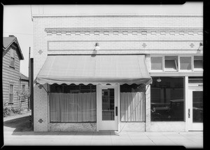 Interior and exterior of store, 1354 South Hill Street, Los Angeles, CA, 1931