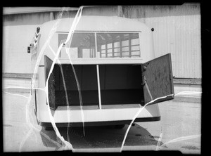 Redlands High School bus, Southern California, 1935