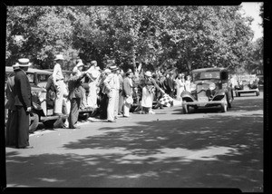 Finish of Eddie Pullen Ford run, Southern California, 1932