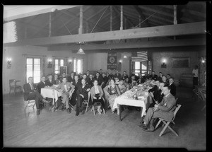 Lions Club at breakfast club luncheon, Southern California, 1930