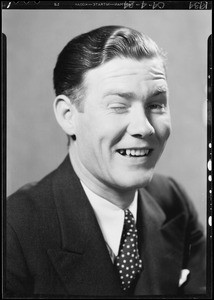 Man winking, Southern California, 1934