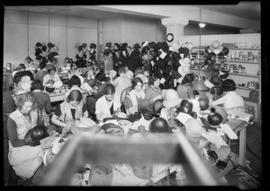 Hat manufacturing shop, Ross-Cordez, Southern California, 1931