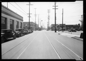 Intersection - East 7th Street & Mateo Street, Los Angeles, 1933