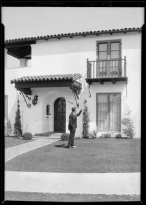 Front door to 3666 Aureola Boulevard, Los Angeles, CA, 1929