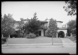 Exterior residence at 605 North Arden Dr., Beverly Hills, CA, 1934