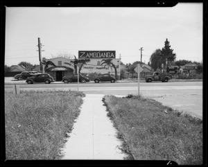 Intersection of West Slauson Avenue and South Harcourt Avenue, View Park-Windsor Hills, CA, 1940