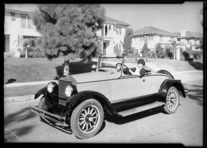 Margaret Livingstone and 'Elcar', Southern California, 1925