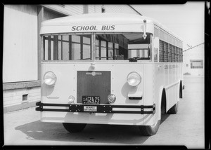 Glendora school buses, Crown Body Corporation, Southern California, 1933