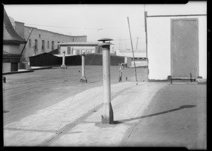 Roof of building showing vent, 761 South Westlake, Southern California, 1931