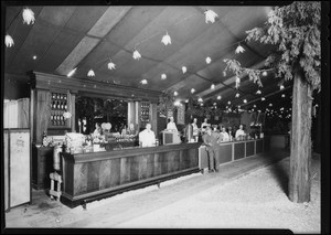 Lunch counter, land show, Southern California, 1930