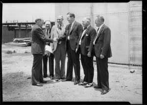 Ekdahl and four horsemen, Southern California, 1931