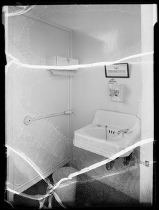 Electric eye on washbasin, Southern California, 1935