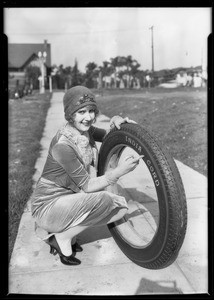 Telephones in use at Nelson Price Tire Company, Southern California, 1925