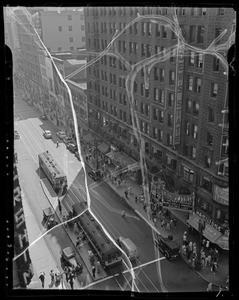 Intersection of 7th Street and Broadway, Los Angeles, CA, 1940