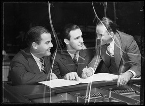 Jimmie Grier and arrangers, Southern California, 1935