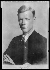 Lindbergh portrait, Southern California, 1927