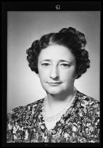 Portrait of Miss Welfer, Southern California, 1940