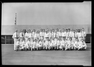 Floor walkers in fiesta costume, Los Angeles, CA, 1931