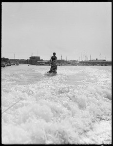 Aqua planing at Lido Beach - Newport Bay, Newport Beach, CA, 1928