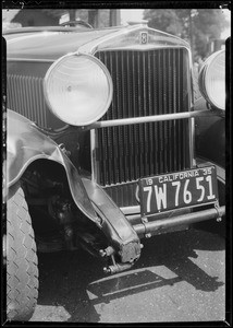 Hupmobile, Aleta Bock, assured, Southern California, 1935